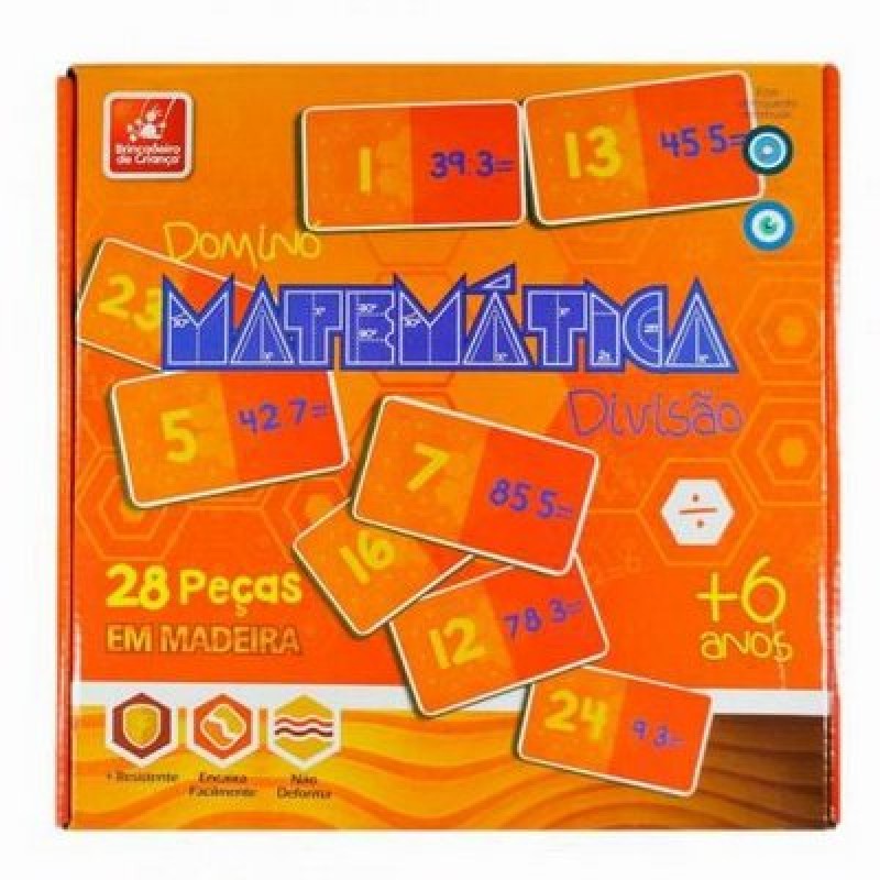 Jogo Educativo de Matematica Dominó da Multiplicação 28 Pçs