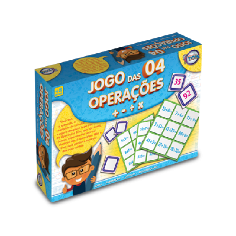 Jogo Pedagógico Infantil Operações Divertidas Matemáticas - Brinqmutti -  Jogos Educativos - Magazine Luiza