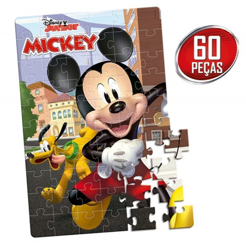 Quebra-cabeça 6 em 1 Disney Mickey Minnie