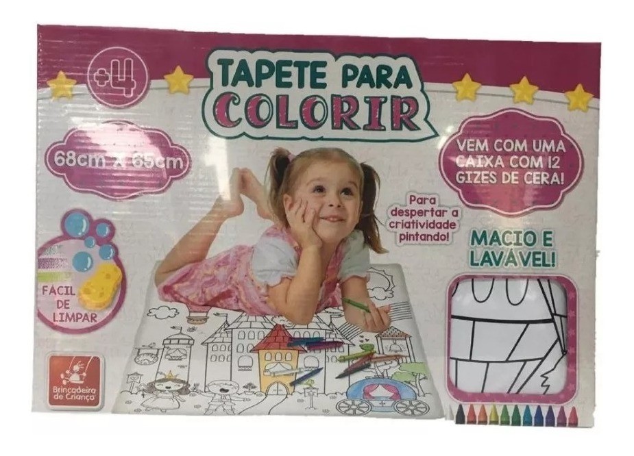 Tapete Para Colorir Princesas - Brincadeira de Criança